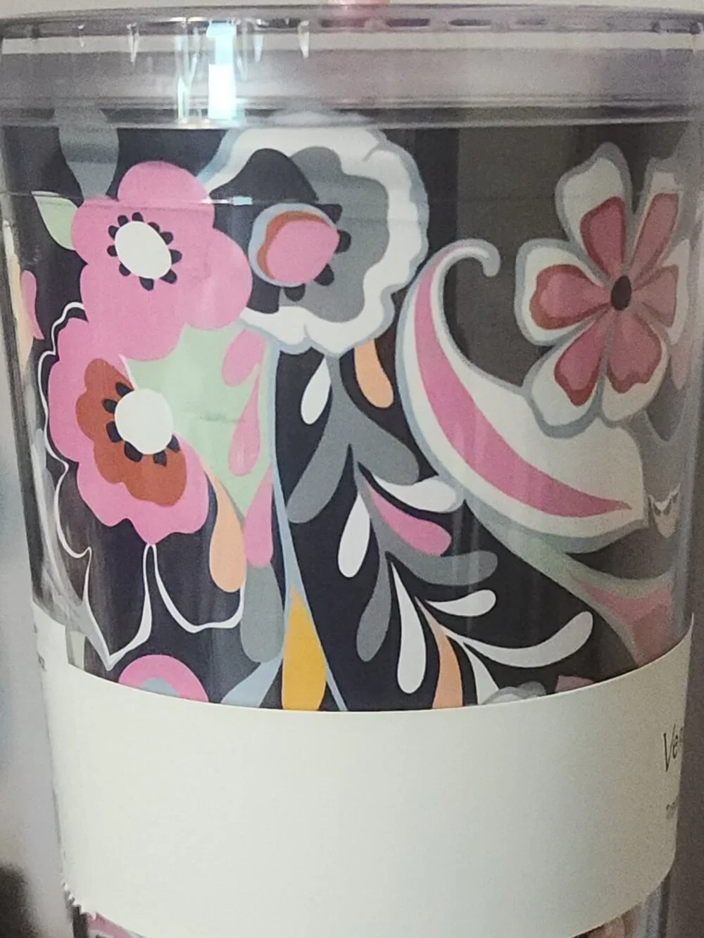 Vera Bradley 24oz Travel Tumbler Mod Paisley Design
